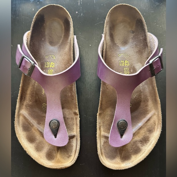 Purple Birkenstock Unisex Adult Gizeh Thong Sandals - Picture 1 of 4
